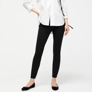 J. Crew Black Petite Pixie pant in Stretch Ponte
